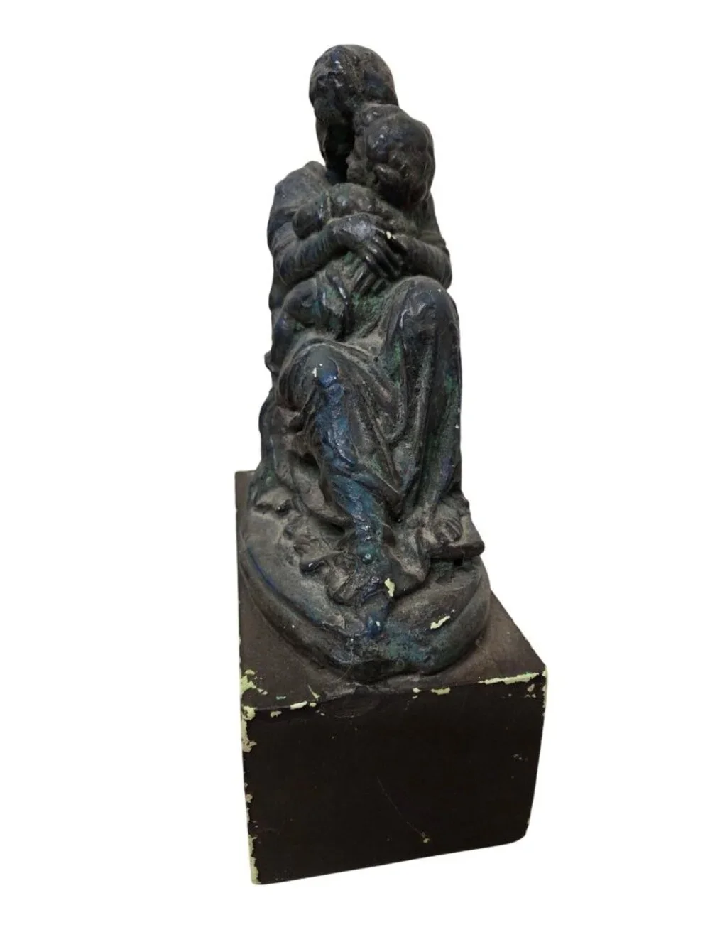 Vintage Chalkware Mother & Child 9